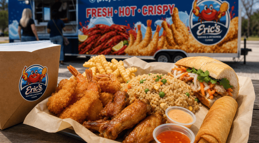 Fall Comfort Food in Jacksonville, NC: Seafood, Wings & Fried Rice from Eric’s Seafood in Jacksonville NC
