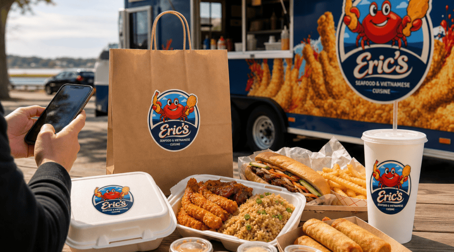 Eric’s Seafood food truck image for How to Call Ahead and Order from Eric’s Seafood Food Truck