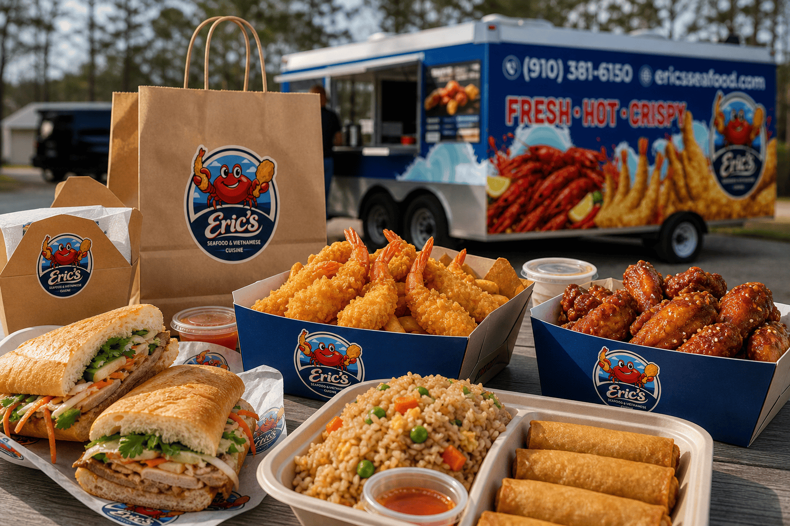 Eric’s Seafood food truck image for Food Truck Lunch for Church Groups and Community Gatherings in Jacksonville, NC