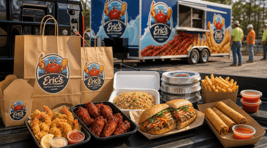 Eric’s Seafood food truck image for Crew Lunch Orders in Jacksonville, NC: Food Truck Meals for Hardworking Teams