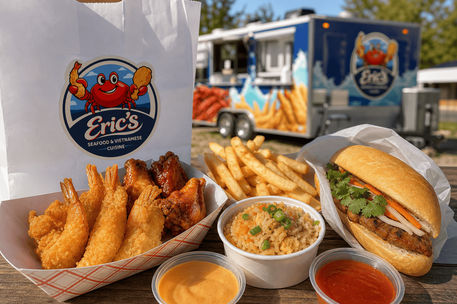 Crew Lunch Orders in Jacksonville, NC: Food Truck Meals for Hardworking Teams 2 Eric’s Seafood food and takeout for Crew Lunch Orders in Jacksonville, NC: Food Truck Meals for Hardworking Teams