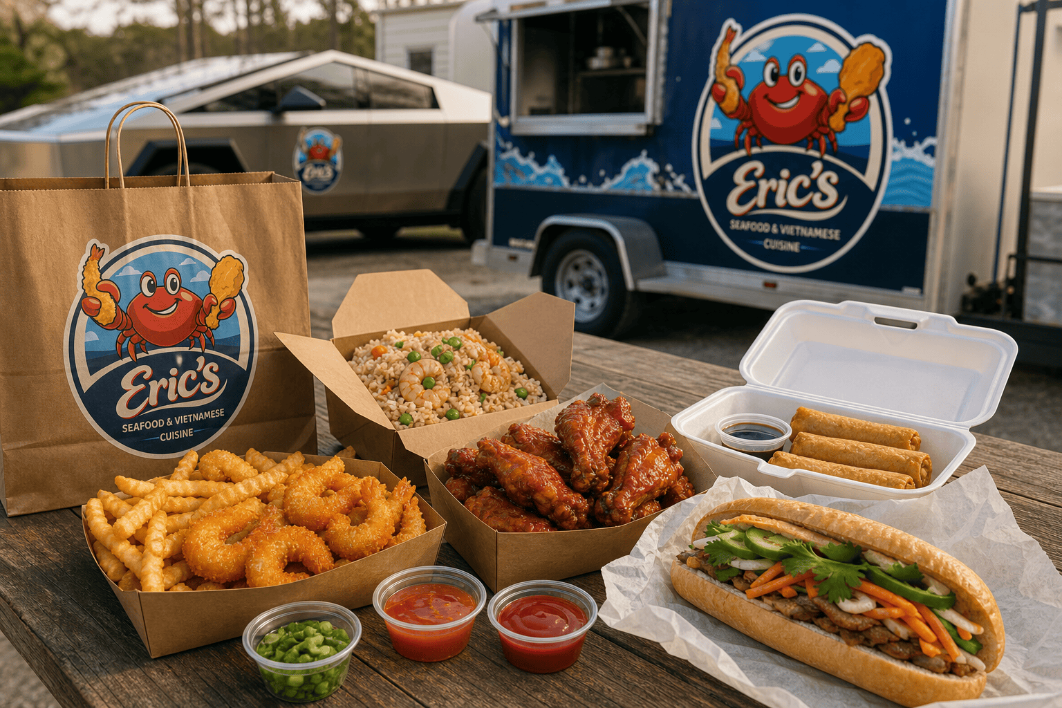 Best Dinner Takeout in Jacksonville, NC: Seafood, Wings & Vietnamese Food 1 Eric’s Seafood food truck image for Best Dinner Takeout in Jacksonville, NC: Seafood, Wings & Vietnamese Food