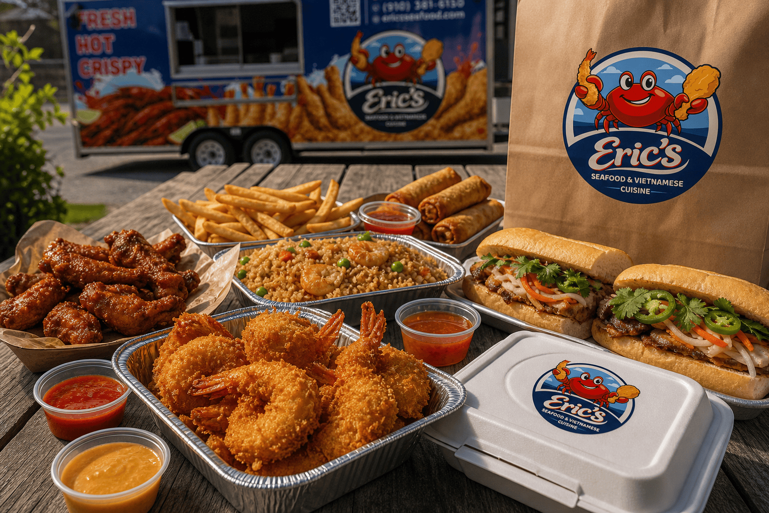 Best Dinner Takeout in Jacksonville, NC: Seafood, Wings & Vietnamese Food 3 Eric’s Seafood food and takeout for Best Dinner Takeout in Jacksonville, NC: Seafood, Wings & Vietnamese Food