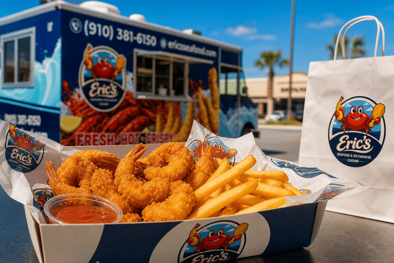 Eric’s Seafood food truck image for Food After Shopping in Jacksonville, NC: Quick Meals Near Local Stops