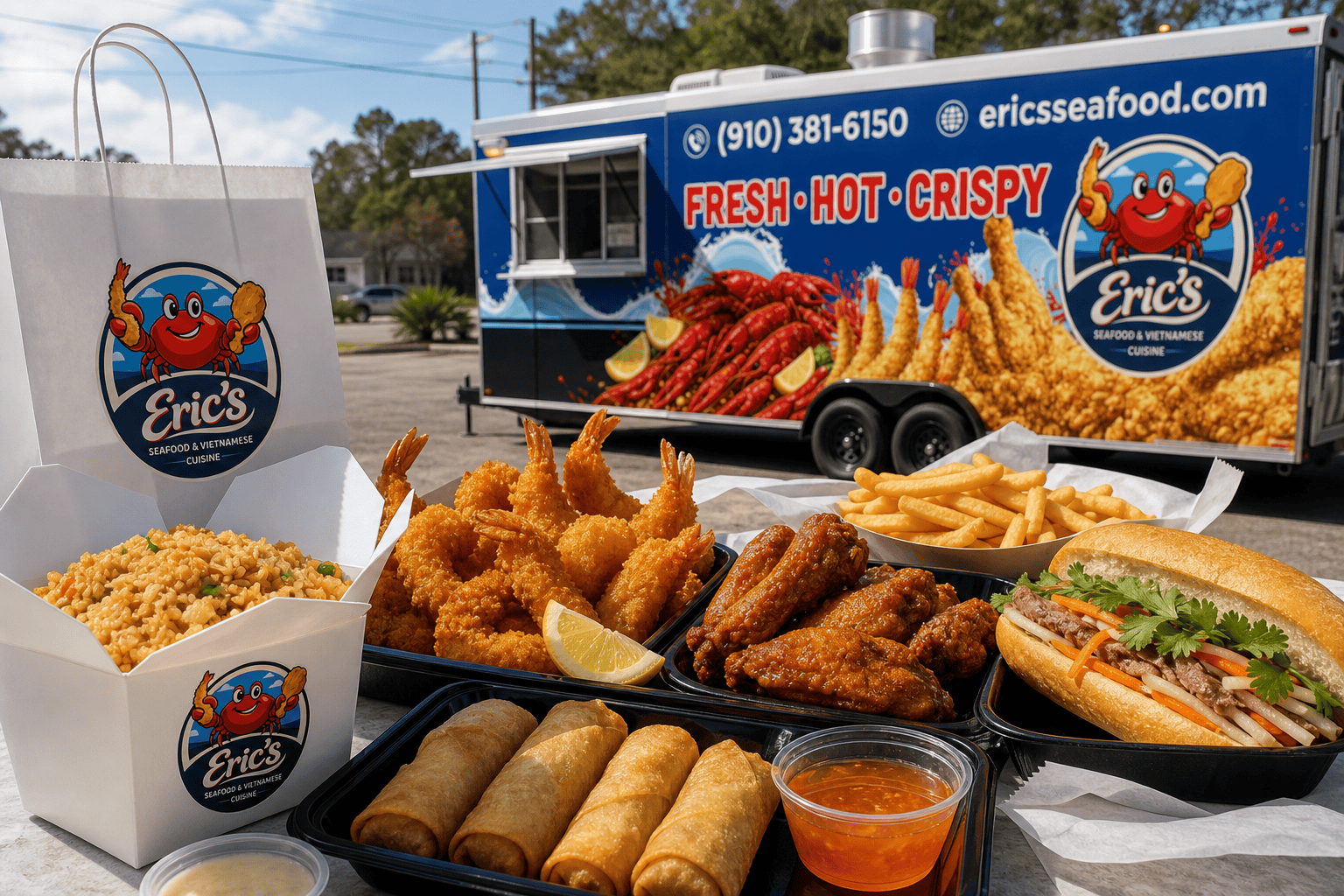 Best Food Near Camp Lejeune: Seafood, Wings & Vietnamese Favorites 2 Eric’s Seafood food and takeout for Best Food Near Camp Lejeune: Seafood, Wings & Vietnamese Favorites