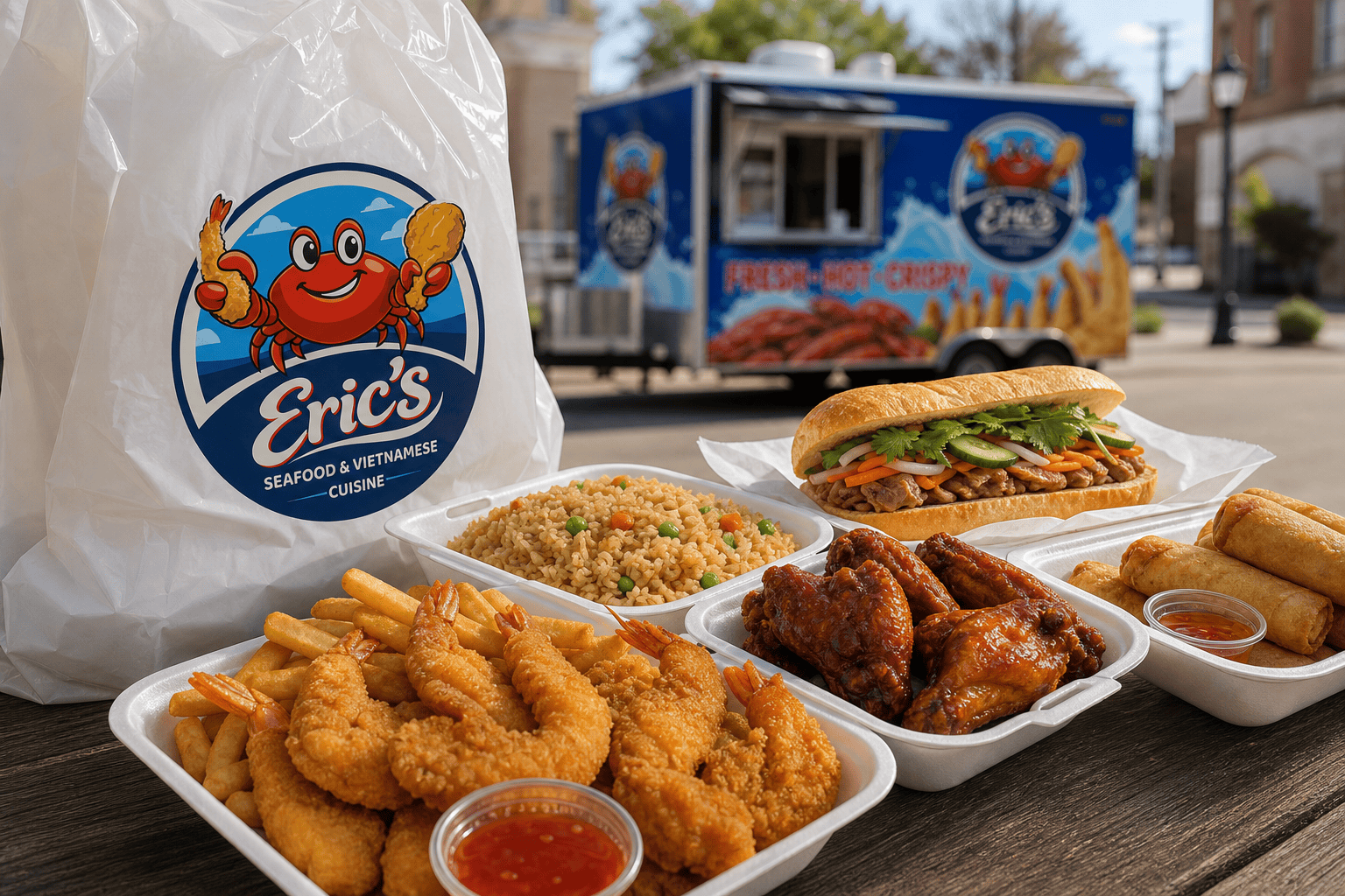 Food Near Downtown Jacksonville, NC: Local Food Truck Meals Worth Checking Out 1 Eric’s Seafood food truck image for Food Near Downtown Jacksonville, NC: Local Food Truck Meals Worth Checking Out