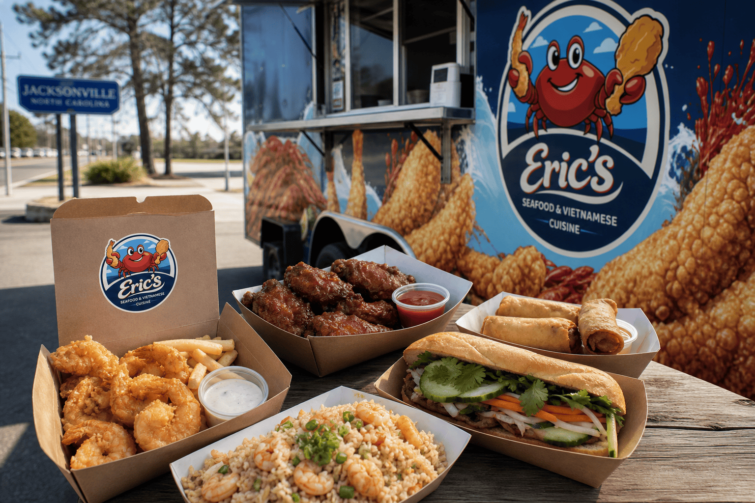 Food Near Downtown Jacksonville, NC: Local Food Truck Meals Worth Checking Out 2 Eric’s Seafood food and takeout for Food Near Downtown Jacksonville, NC: Local Food Truck Meals Worth Checking Out