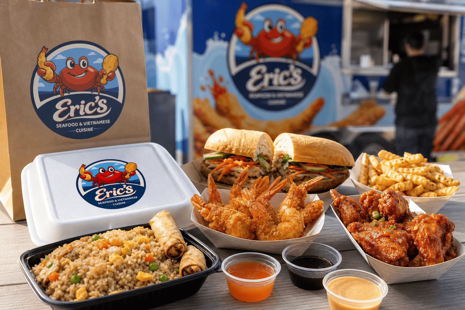 Eric’s Seafood at HWY 258 Flea Market: What to Order This Weekend 1 Eric’s Seafood food truck meal near HWY 258 Flea Market