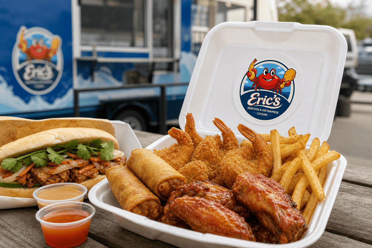 Food Near Onslow Drive in Jacksonville, NC: Local Lunch & Dinner Ideas 1 Eric’s Seafood food truck image for Food Near Onslow Drive in Jacksonville, NC: Local Lunch & Dinner Ideas