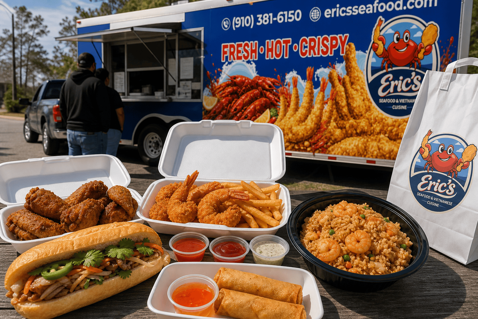 Food Near Onslow Drive in Jacksonville, NC: Local Lunch & Dinner Ideas 2 Eric’s Seafood food and takeout for Food Near Onslow Drive in Jacksonville, NC: Local Lunch & Dinner Ideas