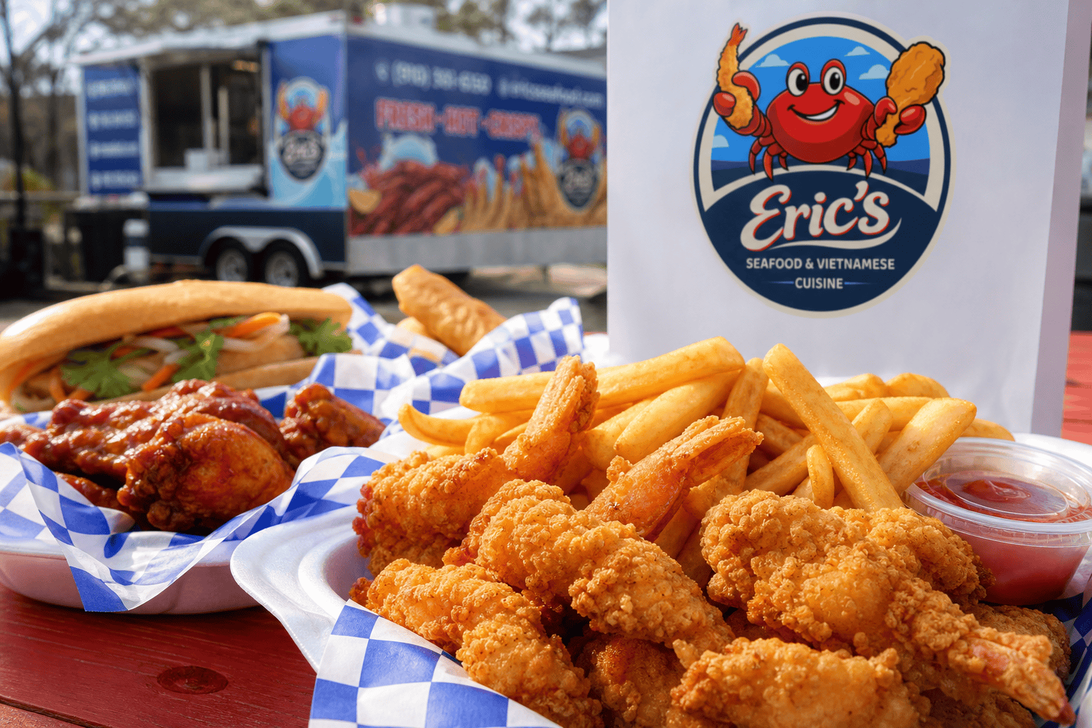Eric’s Seafood food truck image for Food Near Richlands Hwy in Jacksonville, NC: Fried Seafood, Wings & More