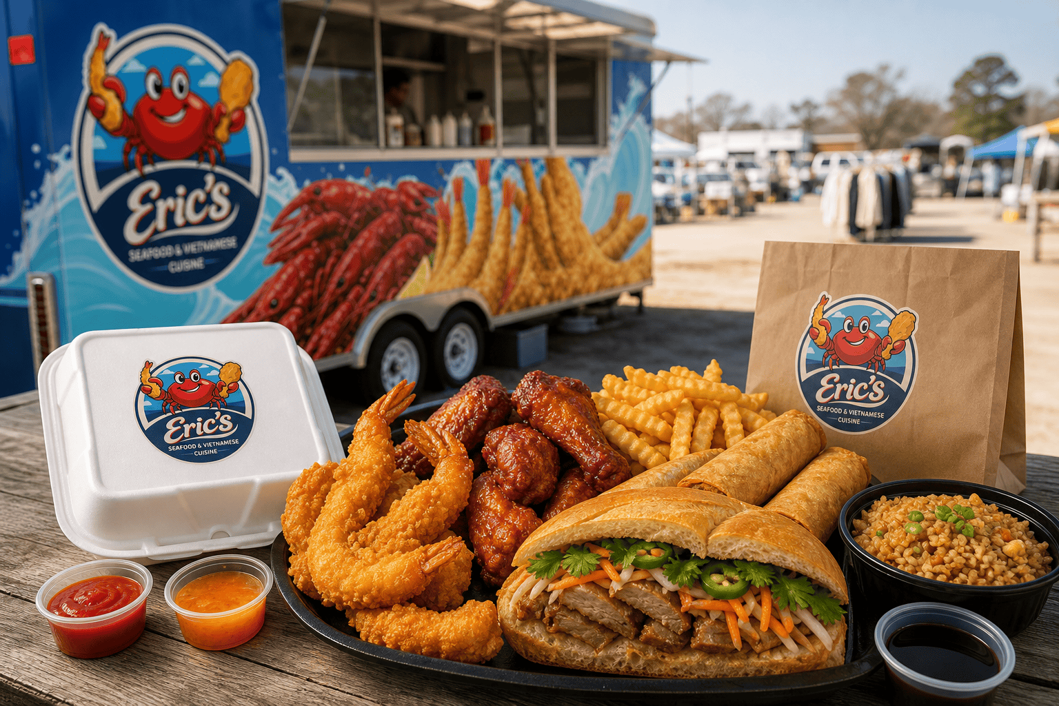 Eric’s Seafood food and takeout for Food Near Richlands Hwy in Jacksonville, NC: Fried Seafood, Wings & More