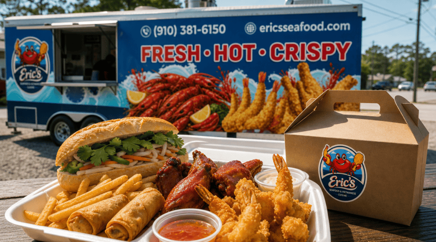 Eric’s Seafood food truck image for A Day in the Life of a Food Truck Chef in Jacksonville, NC
