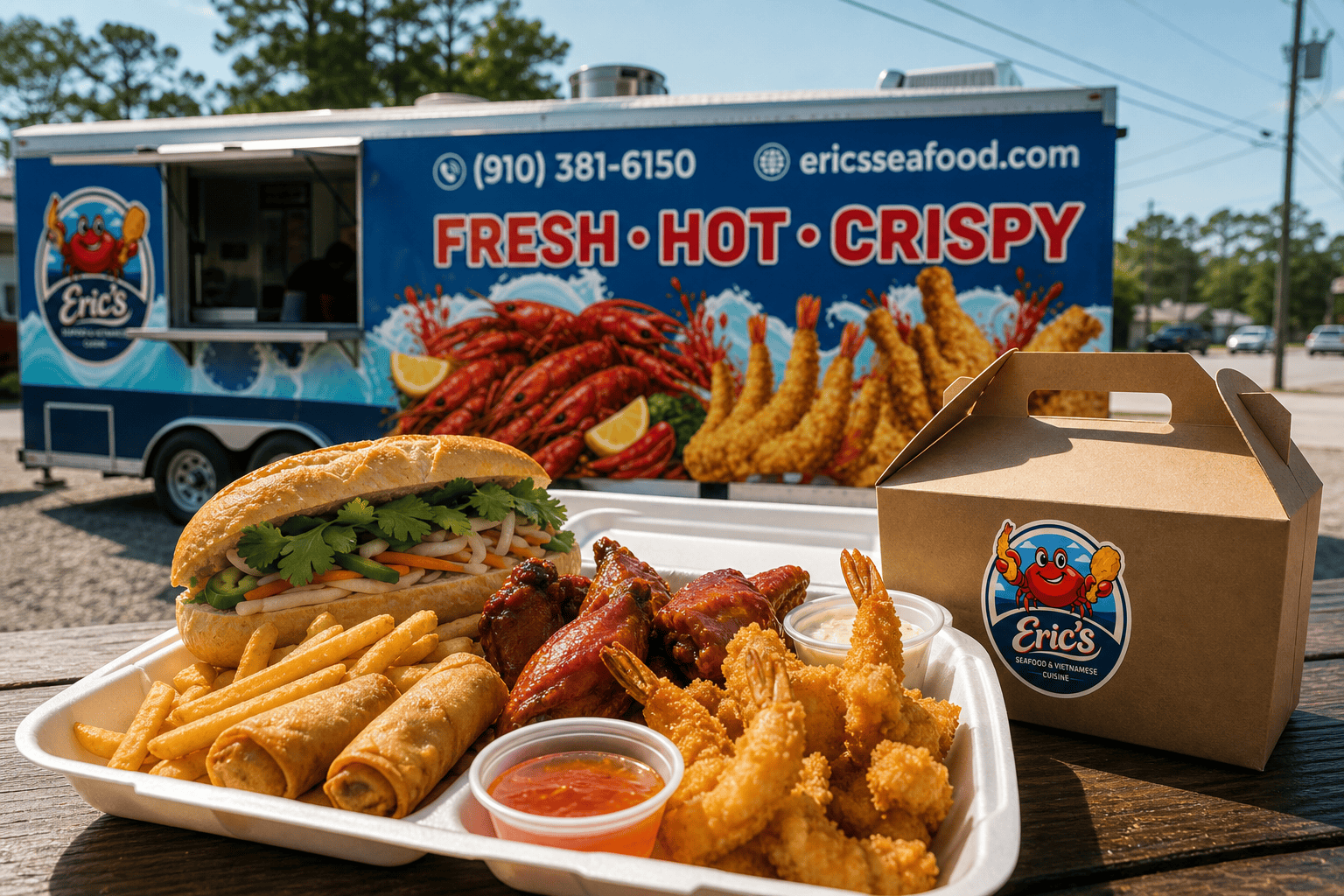 Eric’s Seafood food truck image for A Day in the Life of a Food Truck Chef in Jacksonville, NC