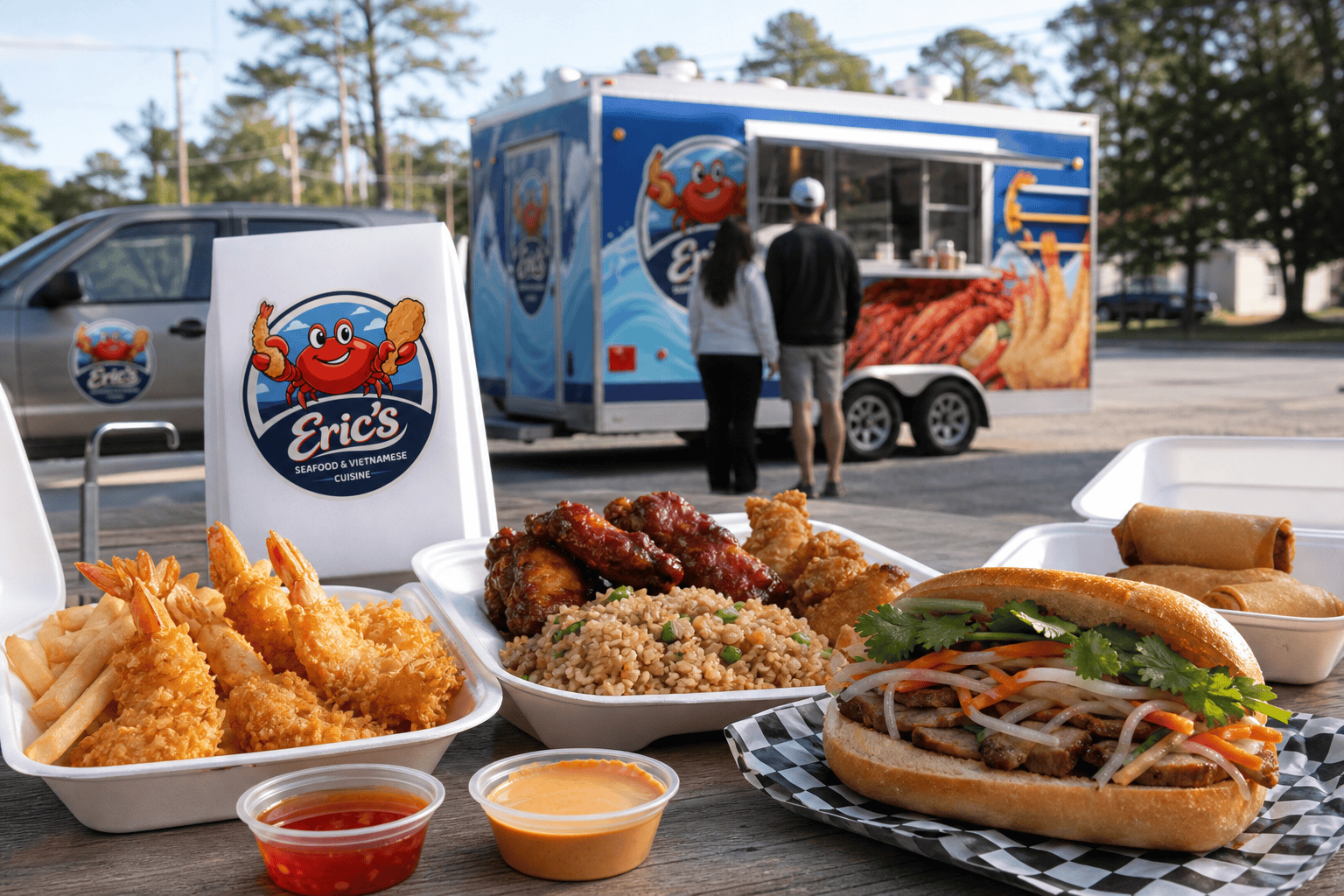 Eric’s Seafood food and takeout for Where to Find Eric’s Seafood Food Truck in Jacksonville, NC