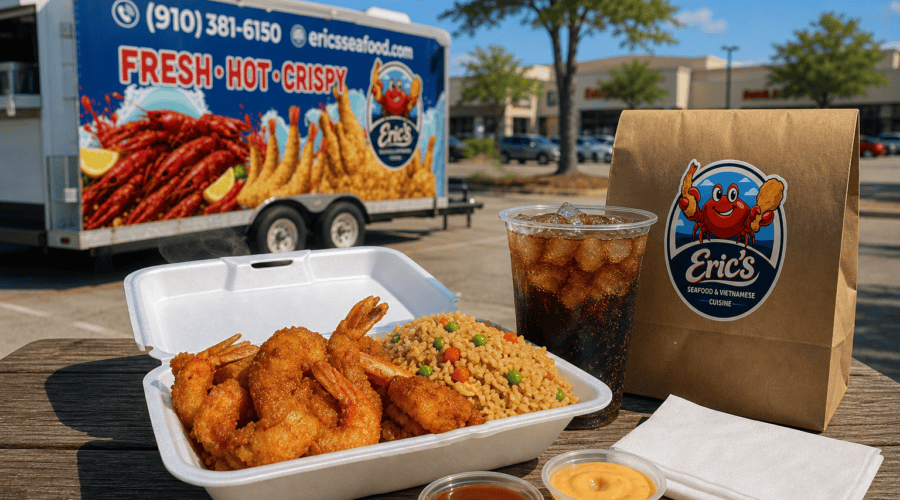 Eric’s Seafood food truck image for Food Truck Lunch for Busy Shoppers in Jacksonville, NC