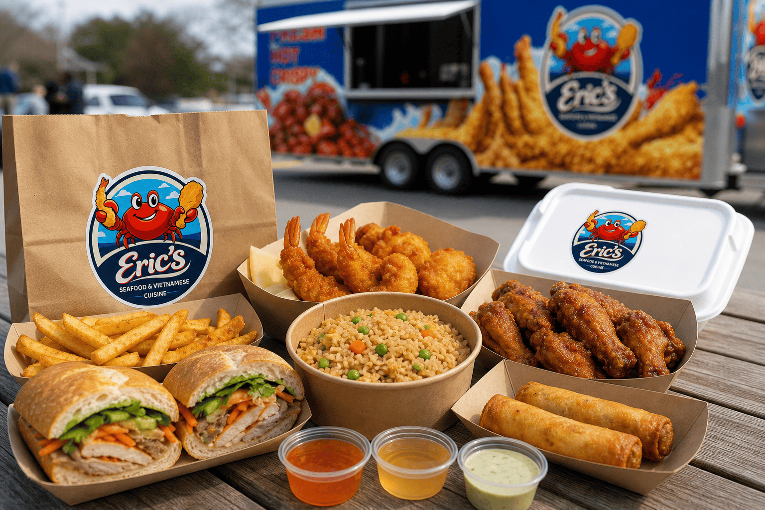 Food Truck Meals for Picky Eaters in Jacksonville, NC 1 Eric’s Seafood food truck image for Food Truck Meals for Picky Eaters in Jacksonville, NC