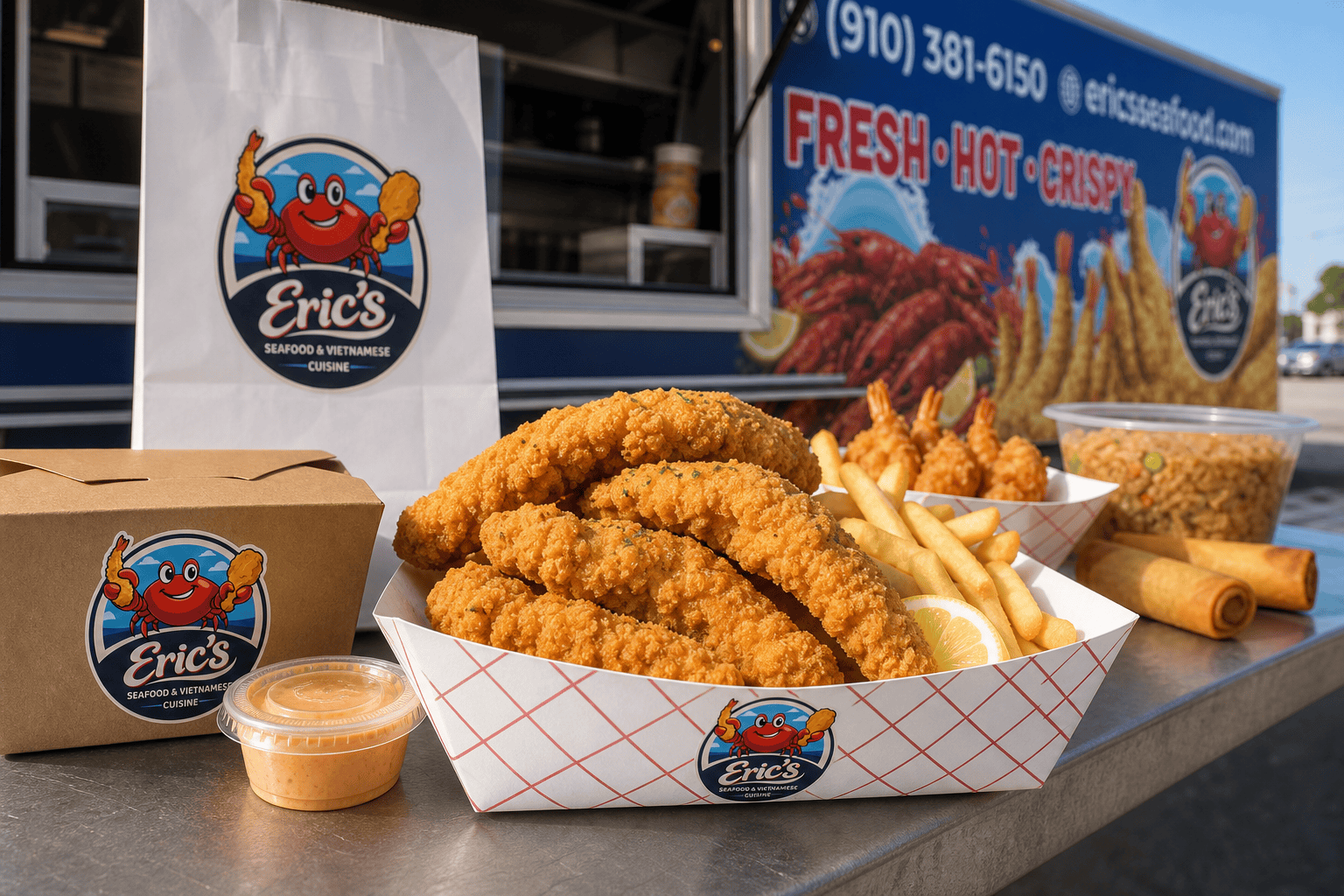 Eric’s Seafood food truck image for Southern Fried Catfish Strips: A Crispy Comfort Food Favorite