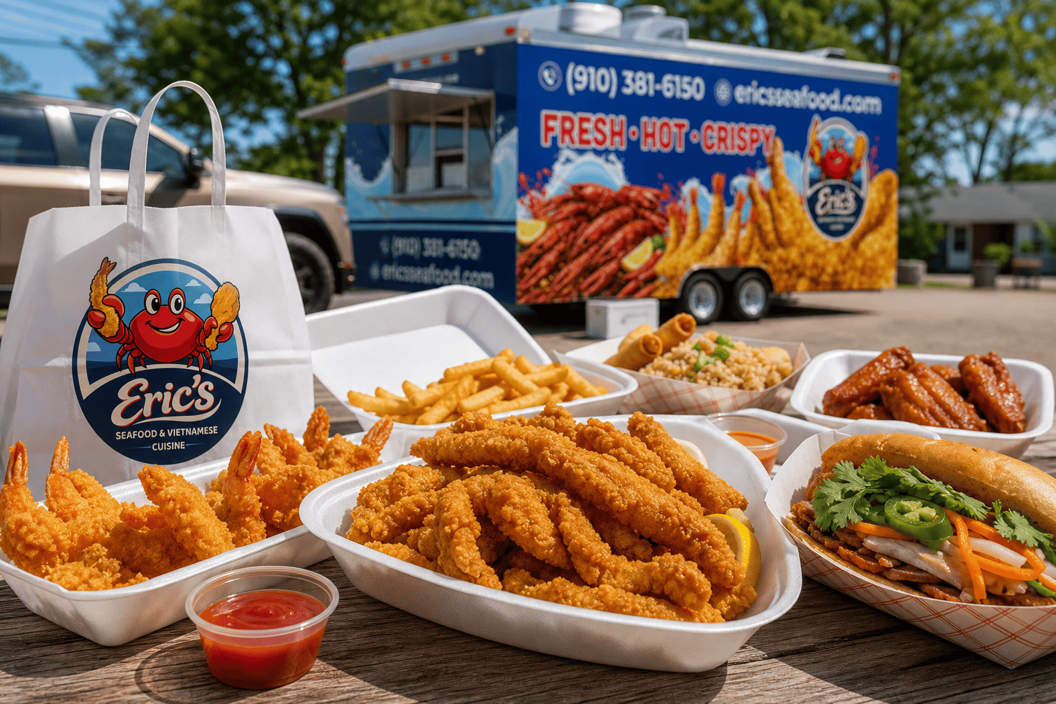 Eric’s Seafood food and takeout for Southern Fried Catfish Strips: A Crispy Comfort Food Favorite