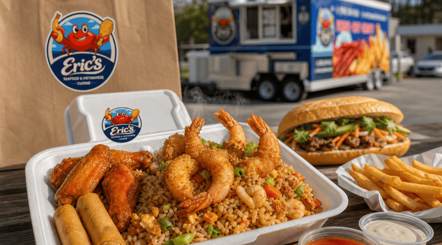 Eric’s Seafood food truck image for House Special Fried Rice: A Filling Food Truck Favorite