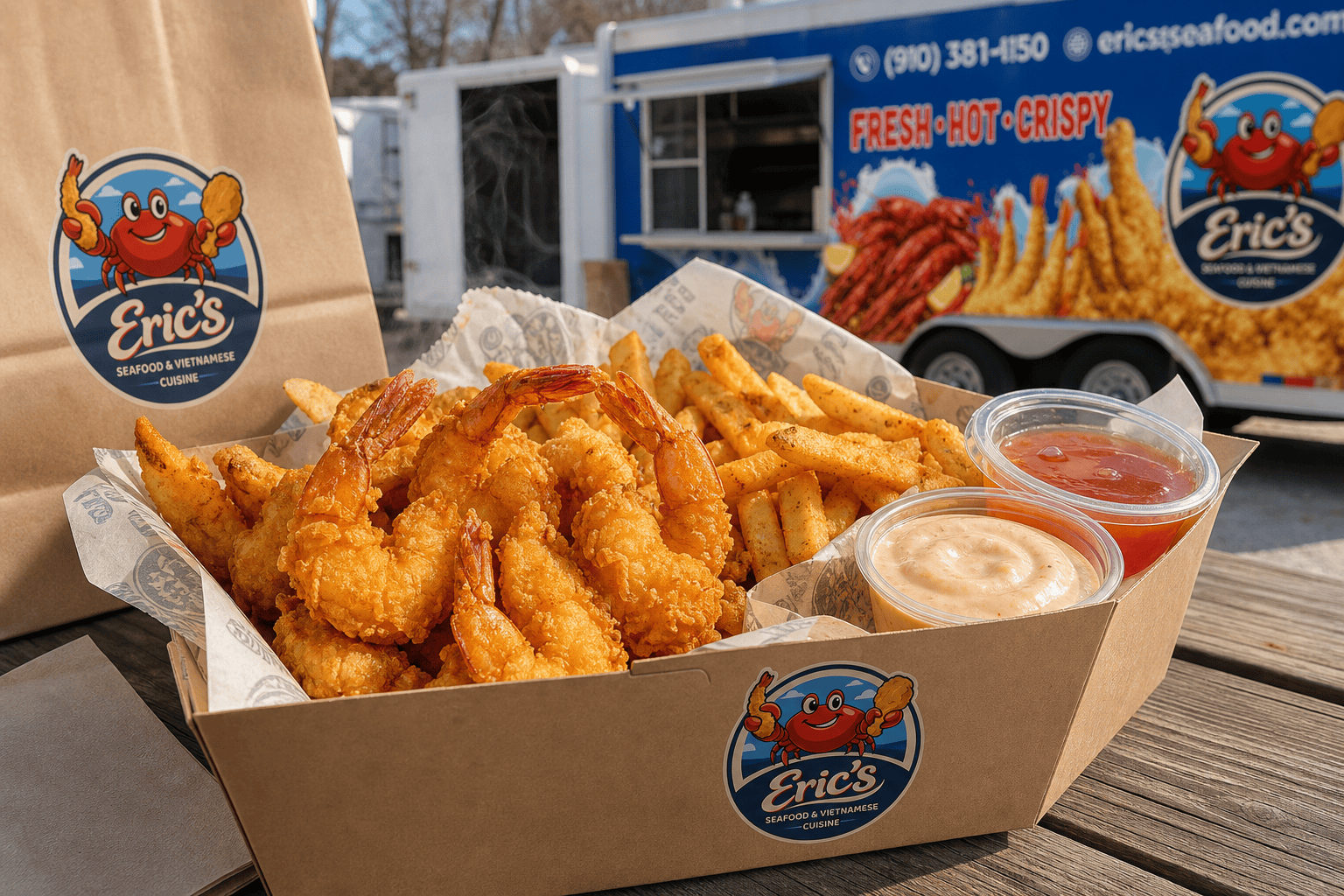 What Makes Fried Seafood Taste Fresh, Crispy, and Made to Order? 3 Made-to-order seafood meal from Eric’s Seafood and Vietnamese Cuisine