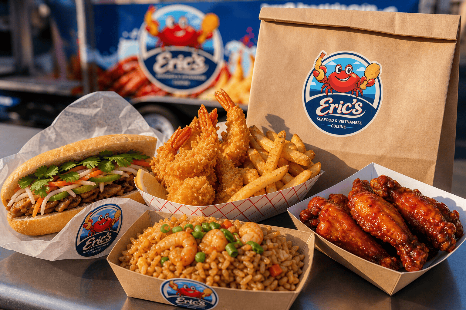 Wings Delivery in Jacksonville, NC: Hot Food Truck Favorites 1 Chicken wings from Eric’s Seafood in Jacksonville NC