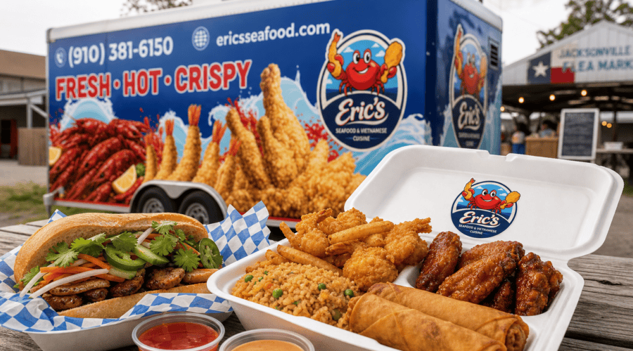 Eric’s Seafood food truck image for Weekend Food Near Jacksonville Flea Market: Visit Eric’s Seafood Food Truck