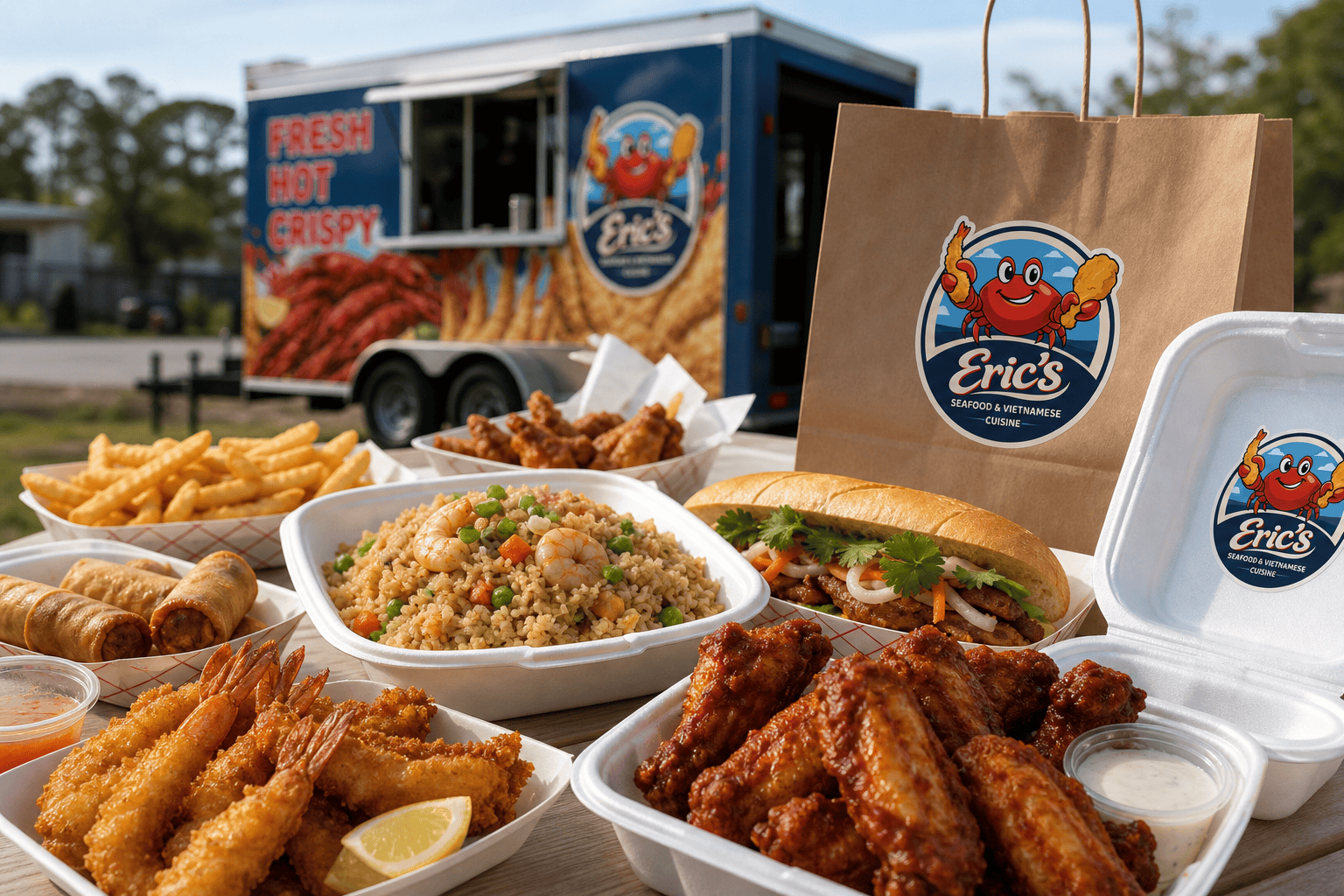 Eric’s Seafood food and takeout for Why Food Trucks Are the Heart of Jacksonville’s Local Food Scene