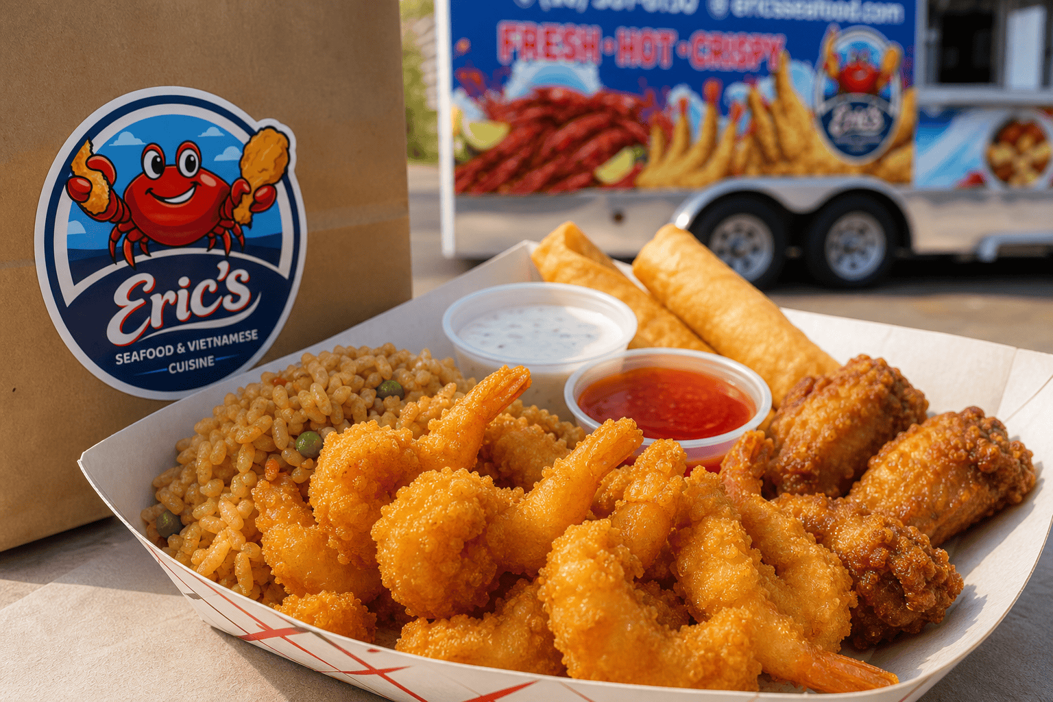 Eric’s Seafood food and takeout for Last-Minute Lunch Ideas in Jacksonville, NC: Fast Food Truck Favorites