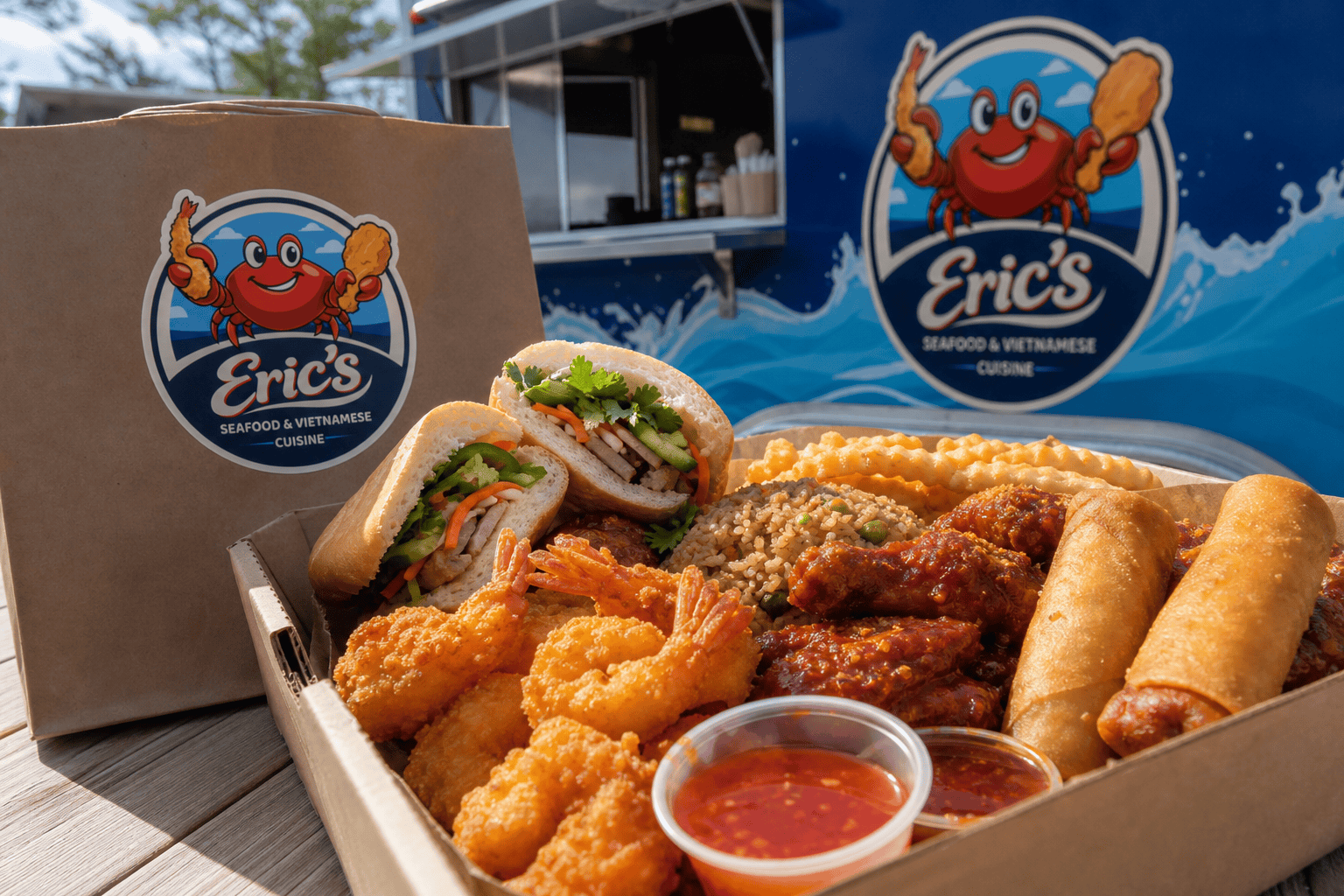 Best Lunch Orders for Workers Near Western Blvd and Jacksonville Mall 1 Eric’s Seafood food truck image for Best Lunch Orders for Workers Near Western Blvd and Jacksonville Mall