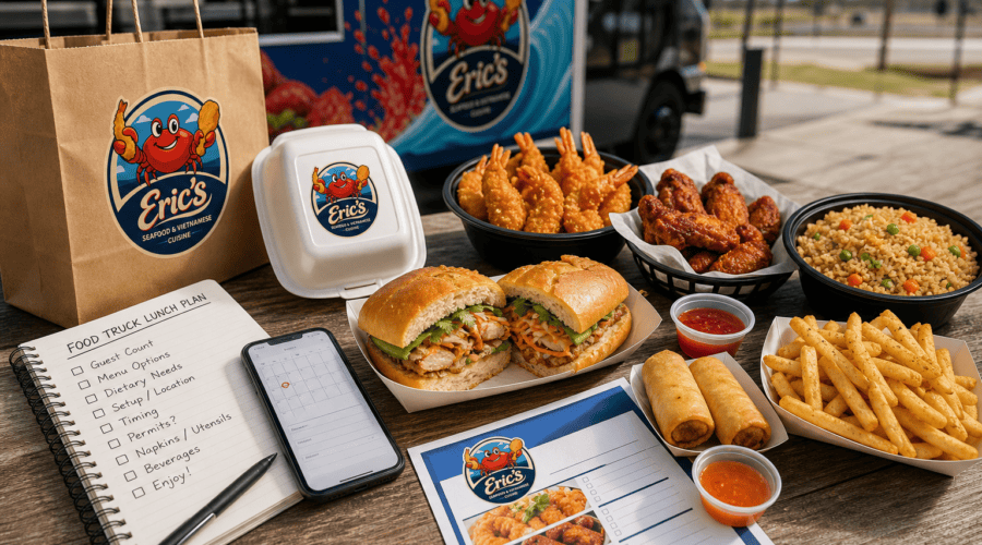 Eric’s Seafood food truck image for How to Plan a Food Truck Lunch for a Small Event in Jacksonville, NC