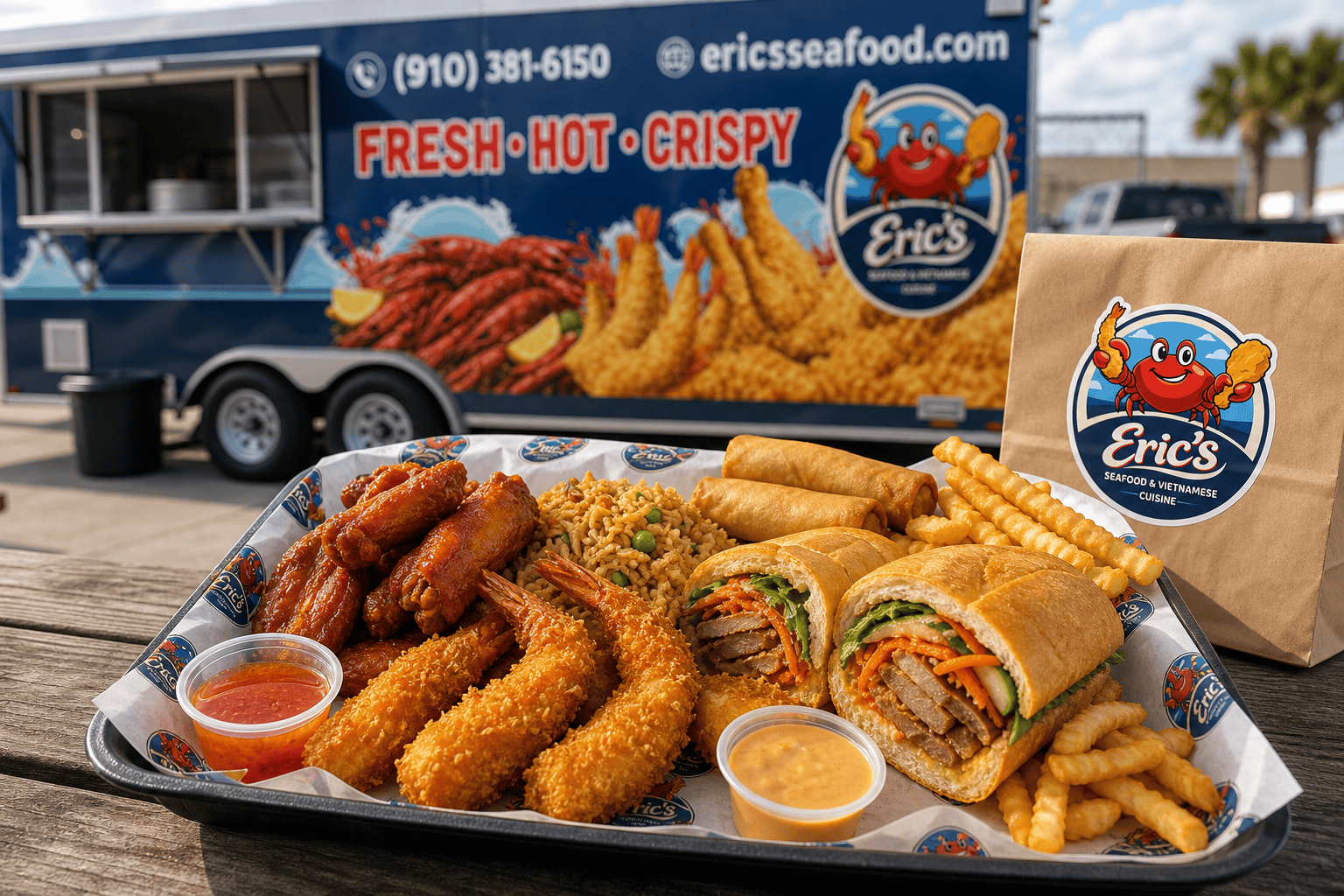 Skip the Line: How to Pre-Order Your Food Truck Lunch 1 Eric’s Seafood food truck image for Skip the Line: How to Pre-Order Your Food Truck Lunch