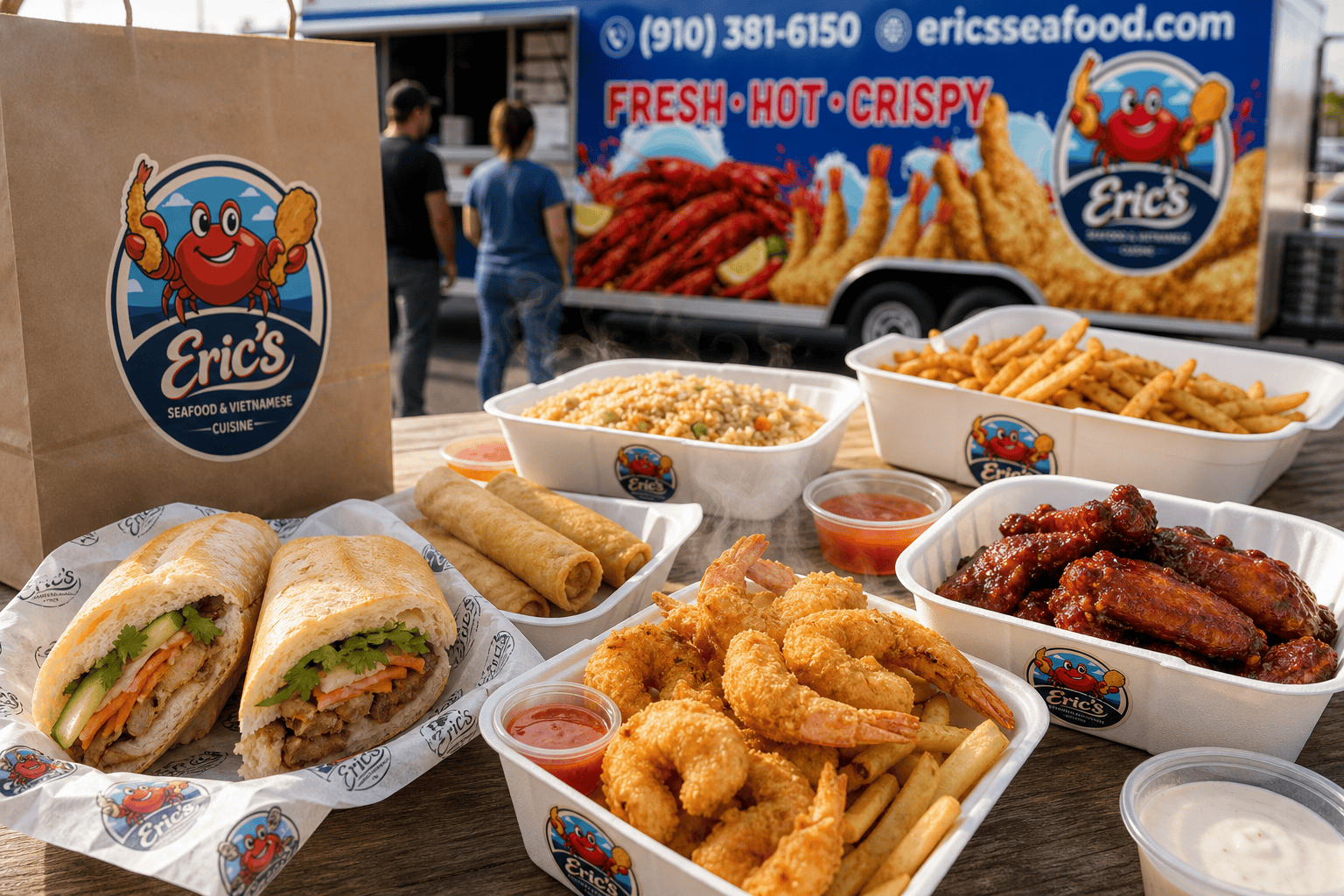 Eric’s Seafood food truck image for Quick Lunch for Military Families in Jacksonville, NC