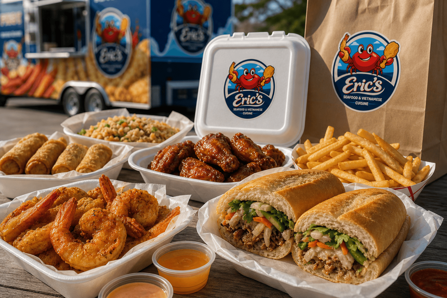 Eric’s Seafood food and takeout for Quick Lunch for Military Families in Jacksonville, NC