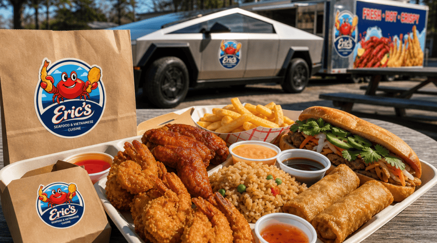 Eric’s Seafood food truck image for Quick Lunch Ideas for Workers Near Camp Lejeune and Jacksonville, NC