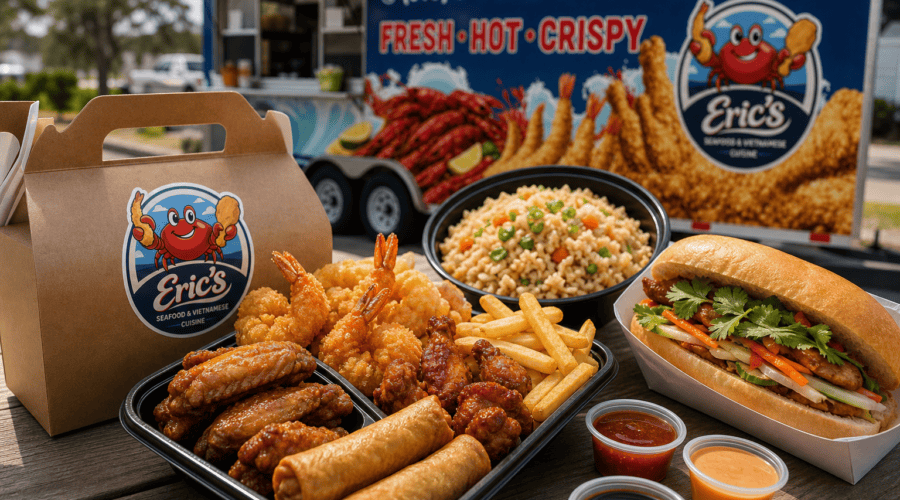 Eric’s Seafood food truck image for Best Quick Lunch Near Western Blvd in Jacksonville, NC