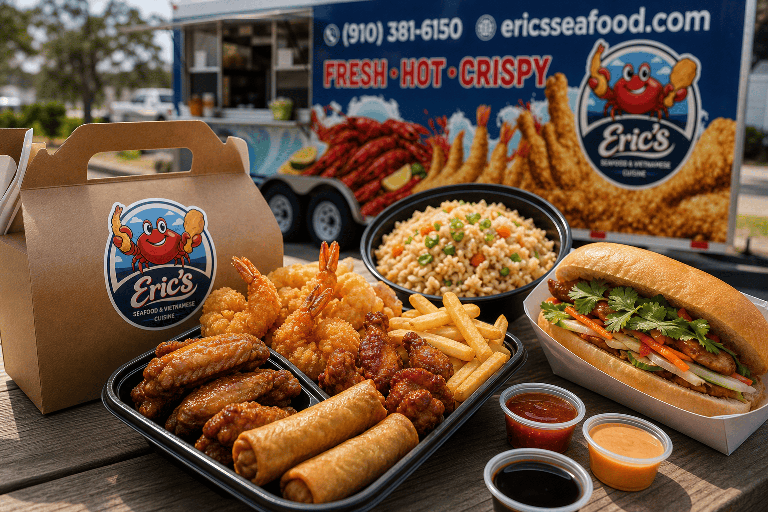 Best Quick Lunch Near Western Blvd in Jacksonville, NC 1 Eric’s Seafood food truck image for Best Quick Lunch Near Western Blvd in Jacksonville, NC