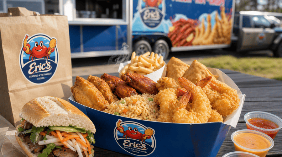 Eric’s Seafood food truck image for Seafood Food Trucks in North Carolina: Why Fresh, Fast Food Works