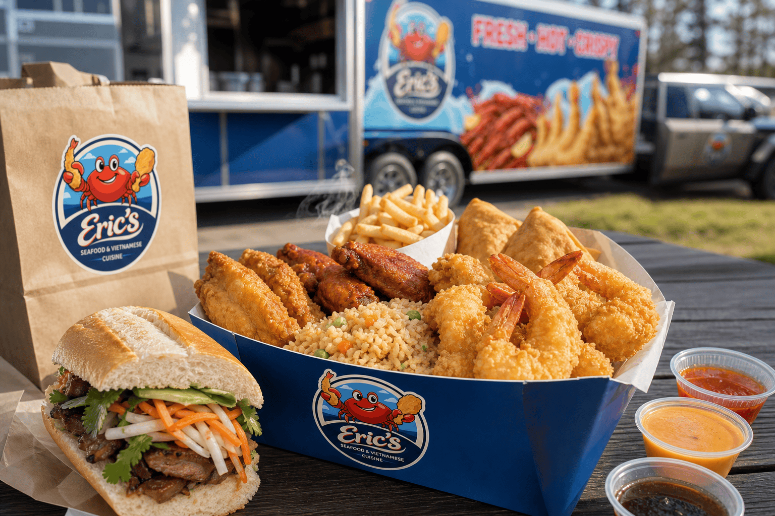 Eric’s Seafood food truck image for Seafood Food Trucks in North Carolina: Why Fresh, Fast Food Works