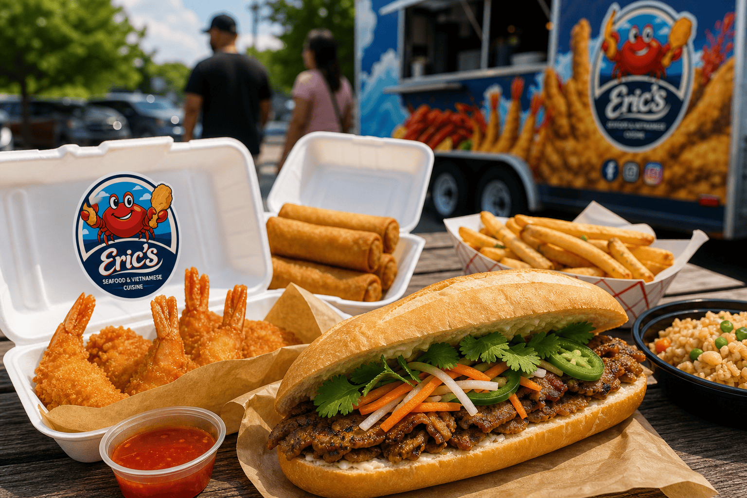 Eric’s Seafood food truck image for Summer Food Truck Meals in Jacksonville, NC