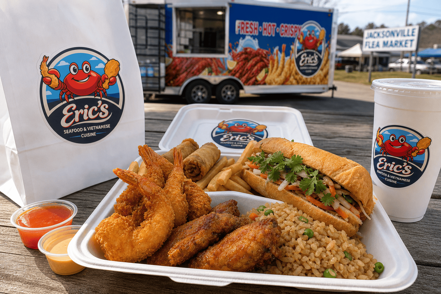 Top Things to Do Near Jacksonville Flea Market After Grabbing Lunch 1 Eric’s Seafood food truck image for Top Things to Do Near Jacksonville Flea Market After Grabbing Lunch
