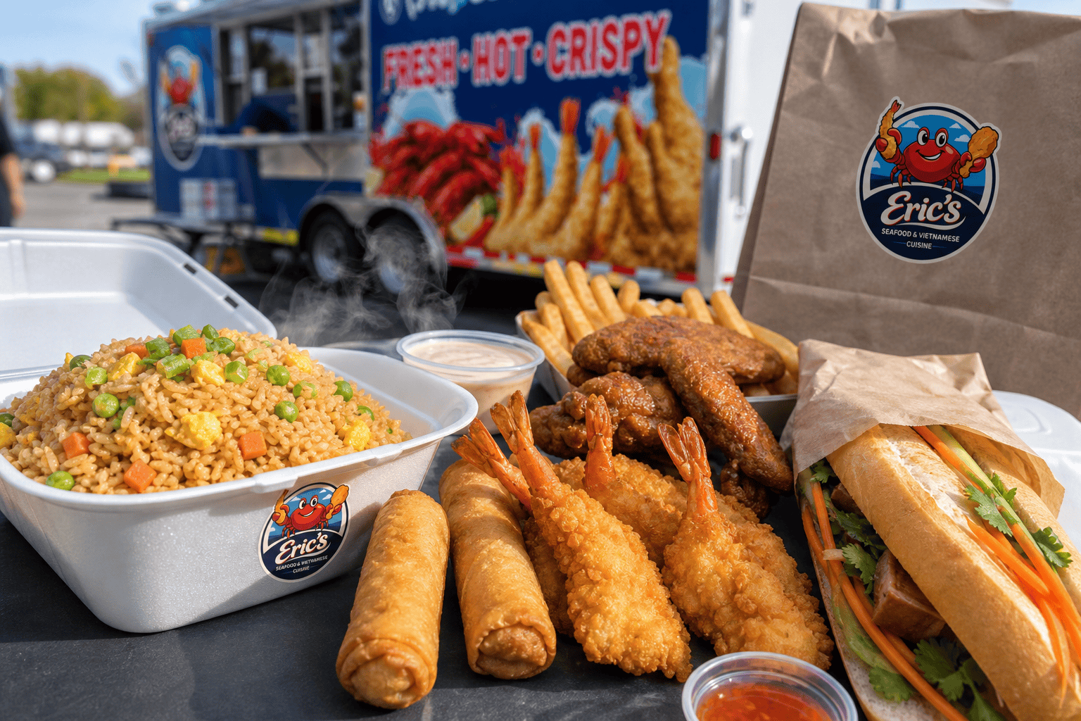 Eric’s Seafood food and takeout for Vietnamese Food Near Me in Jacksonville, NC: Try Bánh Mì, Fried Rice & More