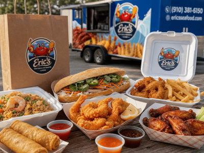 Eric’s Seafood food truck image for Best Things to Order from a Food Truck in Jacksonville, NC
